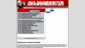 What Rojadirectas.me website looked like in 2019 (4 years ago)
