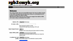 What Rgb2cmyk.org website looked like in 2019 (4 years ago)