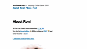 What Roninoone.com website looked like in 2019 (4 years ago)
