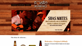 What Restaurantefogaomineiro.com.br website looked like in 2019 (4 years ago)