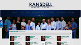 What Ransdellfuneralchapel.com website looked like in 2019 (4 years ago)
