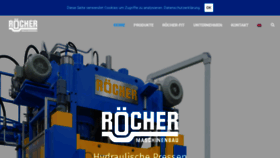 What Roecher-pressen.de website looked like in 2019 (4 years ago)
