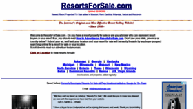 What Resortsforsale.com website looked like in 2019 (4 years ago)