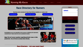 What Runningmyraces.com website looked like in 2019 (4 years ago)
