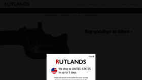 What Rutlands.co.uk website looked like in 2019 (4 years ago)