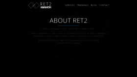 What Ret2.io website looked like in 2019 (4 years ago)