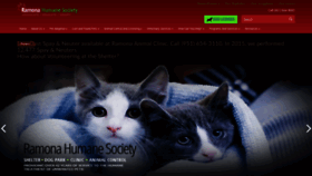 What Ramonahumanesociety.org website looked like in 2019 (4 years ago)