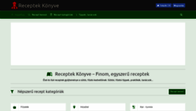What Receptekkonyve.hu website looked like in 2019 (4 years ago)