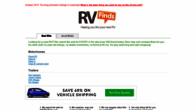 What Rvfinds.com website looked like in 2019 (4 years ago)