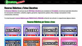 What Recursosdidacticos.org website looked like in 2019 (4 years ago)