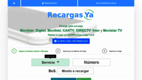What Recargasya.net website looked like in 2019 (4 years ago)
