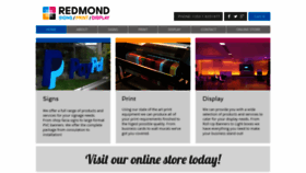 What Redmondsigns.com website looked like in 2019 (4 years ago)