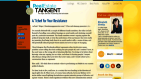 What Realestatetangent.com website looked like in 2019 (4 years ago)