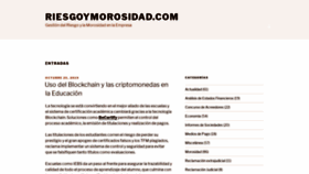 What Riesgoymorosidad.com website looked like in 2019 (4 years ago)