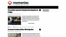 What Roomaniac.com website looked like in 2019 (4 years ago)