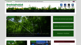 What Romaniapozitiva.ro website looked like in 2019 (6 years ago)