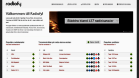What Radiofy.se website looked like in 2019 (4 years ago)