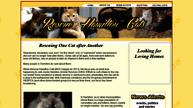 What Rescuehamiltoncats.com website looked like in 2019 (4 years ago)