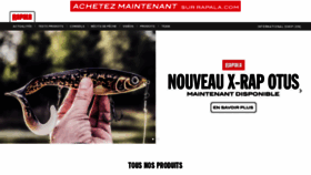 What Rapala.fr website looked like in 2019 (4 years ago)