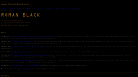 What Romanblack.com website looked like in 2019 (4 years ago)