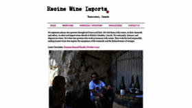 What Racinewineimports.ca website looked like in 2019 (4 years ago)