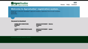 What Registration.agrostudies.com website looked like in 2019 (4 years ago)