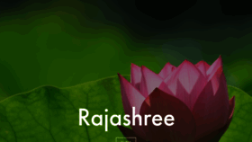 What Rajashree.com website looked like in 2019 (4 years ago)