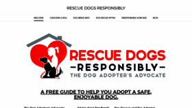 What Rescuedogsresponsibly.com website looked like in 2019 (4 years ago)