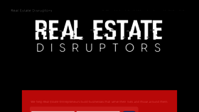 What Realestatedisruptors.com website looked like in 2019 (4 years ago)