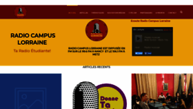 What Radiocampuslorraine.com website looked like in 2019 (4 years ago)