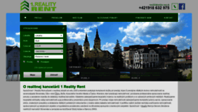 What Reality-rent.sk website looked like in 2019 (4 years ago)
