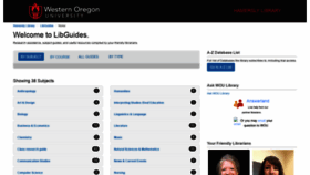 What Research.wou.edu website looked like in 2019 (4 years ago)