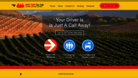 What Redtopcitycab.com website looked like in 2019 (4 years ago)