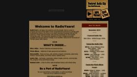 What Radioyears.com website looked like in 2019 (4 years ago)