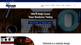 What Robintek.com website looked like in 2019 (4 years ago)