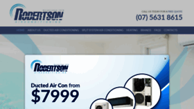 What Robertsonairconditioning.com.au website looked like in 2019 (4 years ago)