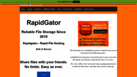 What Rapidgators.net website looked like in 2019 (4 years ago)