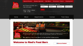 What Riedsfoodbarn.com website looked like in 2019 (4 years ago)