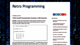 What Retroprogramming.com website looked like in 2019 (4 years ago)