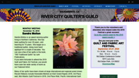 What Rivercityquilters.org website looked like in 2019 (4 years ago)