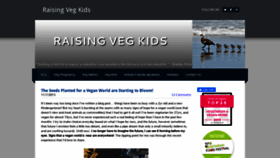 What Raisingvegkids.com website looked like in 2019 (4 years ago)