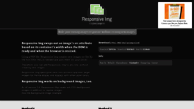What Responsiveimg.com website looked like in 2019 (4 years ago)