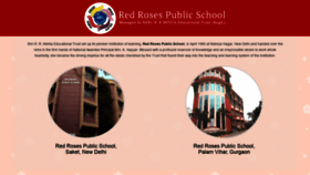 What Redrosesschool.in website looked like in 2019 (4 years ago)