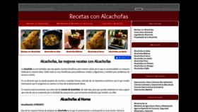 What Recetaalcachofa.com website looked like in 2019 (4 years ago)