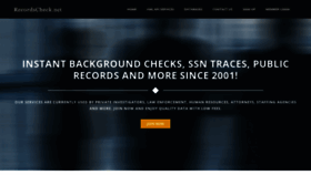 What Recordscheck.net website looked like in 2019 (4 years ago)
