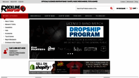 What Rocklinedropship.com website looked like in 2019 (4 years ago)