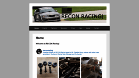 What Reconracing.com website looked like in 2019 (4 years ago)