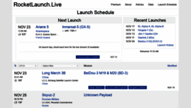 What Rocketlaunch.live website looked like in 2019 (4 years ago)