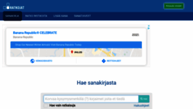 What Ratkojat.fi website looked like in 2019 (4 years ago)