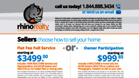 What Rhinorealty.com website looked like in 2019 (4 years ago)